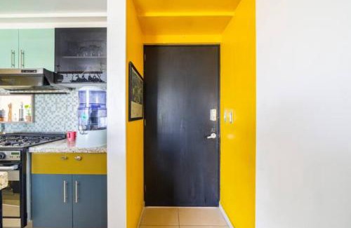 Del Valle Casa | Pequeña habitacion FRIDA - design CDMX - áreas comunes compartidas