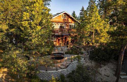 Arrowbear Lake Chalet De Esquí | Perch - Peaceful ECO Cedar Hot Tub AC EV Mountain Views