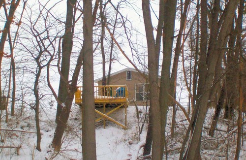 Marcellus Cabina | Perfect couple's retreat or family getaway less than an hour from Lake Michigan!