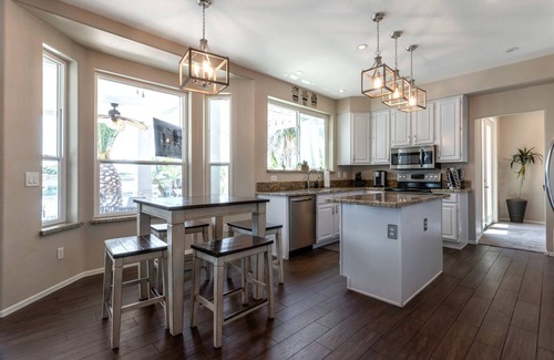 Arrowhead Lakes Casa | Perfect Family Getaway! Waterfront home w/ Kayaks, Private Heated Pool & Spa! Pool table + Free Golf