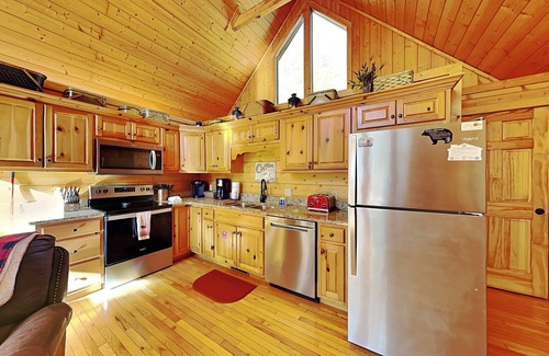 Black Bear Falls Cabina | Perfect Gatlinburg cabin w. 2 king beds, spacious game room + hot tub!