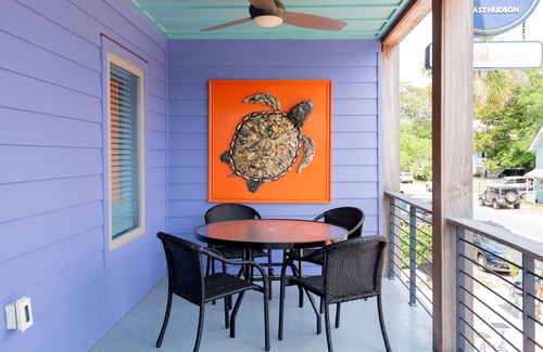 Folly Beach Apartamento | NUEVO listado de vacaciones Folly, Perfect Purple Palace Apt A