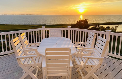 Nags Head Casa | Atardecer, campo de golf y vistas despejadas sobre la bahía, realmente únicas.