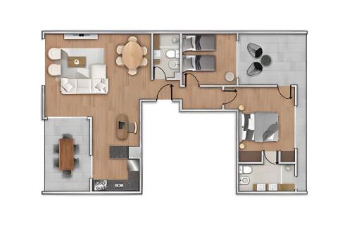Villa Crespo Apartamento | Perfecto Familias: Terraza Privada y Parrilla