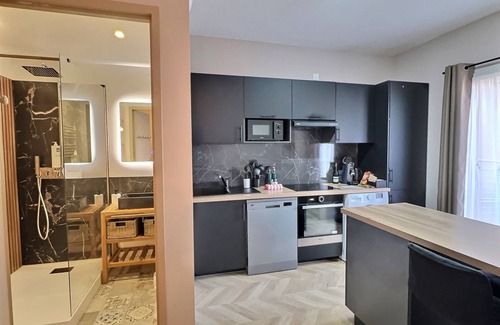 Moyen-Vernet Apartamento | Perpignan-Apartamento-Superior-Baño en la habitacion-Balcón