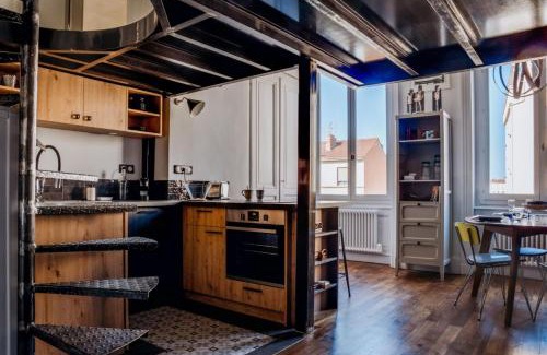 Croix Rousse Apartamento | Perrod - Industrial Duplex Loft - Lyon Croix-Rousse