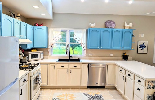 Hoffman Estates Otro | Pet/Family Friendly Farmhouse: Sleeps 10, Firepit, 1 Hour from CHI