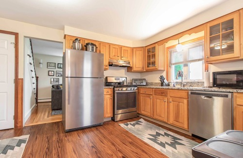 Cranston Casa | Pet-Friendly Cranston Home w/ Fire Pit & BBQ!