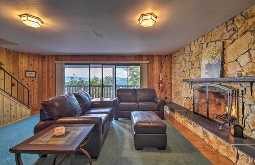 Lake Arrowhead Cabaña | Pet-friendly Home: Panoramic Mtn & Lake Views, A/C