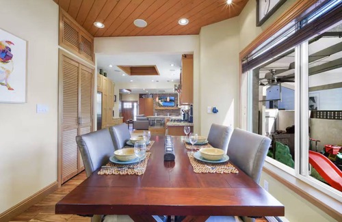 Crown Point Casa | Pet/Kid Friendly Beach home with Hot tub and playground area