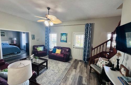 Cedar Point Casa | Pets welcome in a spacious 1 bedroom with a fenced in backyard and treadmill