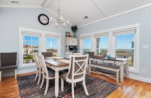 Yaupon Beach Casa | Pier Walker: Spacious, Beautiful Home with Amazing Ocean Views Steps from OKI Pi