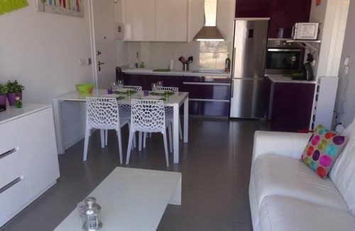 Torre de la Horadada Apartamento | Pilar de la Horadada: Vista al mar Nuevo Apartamento 2 dormitorios con solarium privado - Playa de 50 metros y una piscina en la residencia