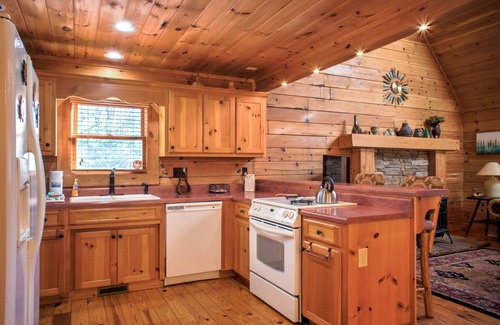 Arden Cabina | Pisgah Pines | Cozy Log Cabin w/ Hot Tub & Fire Pit Near Asheville Airport