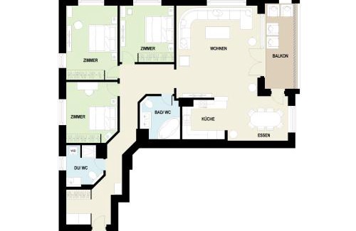 Meierhof Apartamento | Piz Alpina die grosse, moderne Wohnung mit Bergsicht
