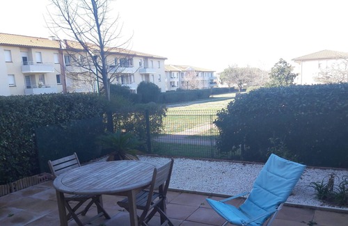 Saint-Martin Apartamento | Bonito T2, jardín, piscina, cancha de tenis, estacionamiento privado.