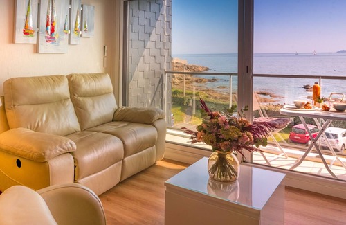 Kerroch Apartamento | Ploemeur - Apartamento de 3 piezas con balcón, ascensor y WIFI cerca de la playa