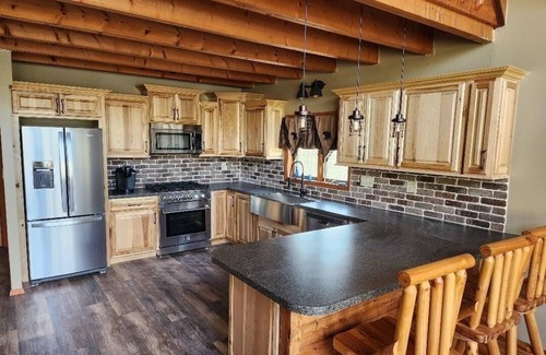 Cresco Casa | Pocono Private lake setting with, Hot Tub, boat dock, fishing, Swimming, Canoe