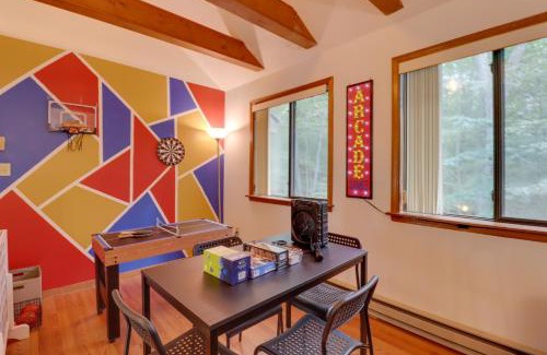 Tobyhanna Casa | Poconos Cabin Serene Deck, Fire Pit and Game Room