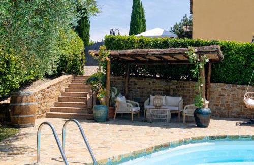 Tavarnelle Val di Pesa Apartamento | Podere Vergianoni con piscina e vista mozzafiato