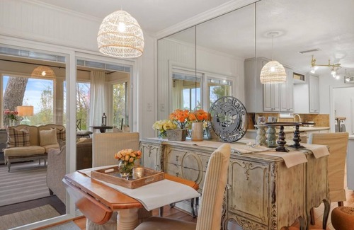 Montgomery Cabaña | Charming Cottage on Acreage Lot, Short Walk to Historic Town, Shops, & Wine Bars