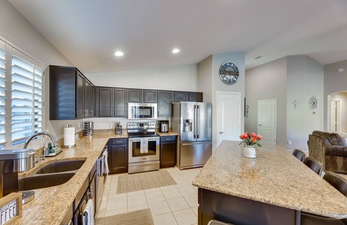 East Mesa Casa | Mesa Oasis Desert Getaway: Pool, Hot Tub, Patio!