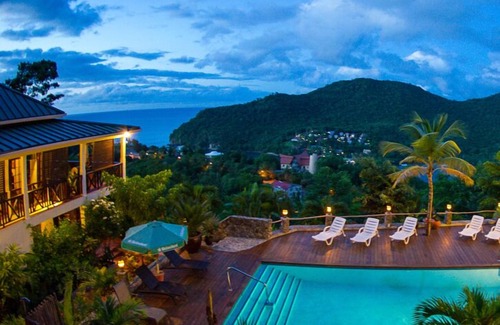 Marigot Bay Villa | Villa Makambu Villa encantadora y espaciosa con vistas a la bahía de Marigot