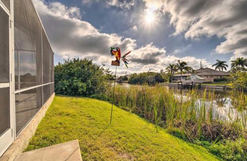 South Gulf Cove Casa | Port Charlotte Canalfront Home with Pool and Dry Bar!
