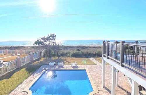 Myrtle Beach Casa | Posh Ocean Front: Huge Private Pool/Yard/Spa/Patio/GameRoom w 4 En-Suite BathRms