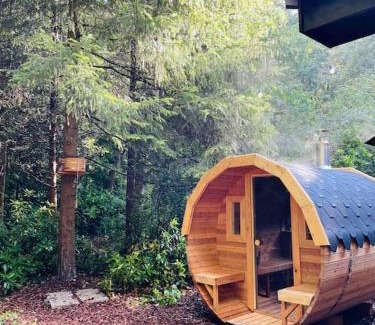 Lanaken Chalet De Esquí | Prachtige chalet in het bos met sauna!