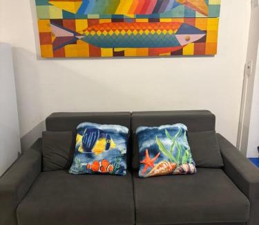 Ferradurinha Apartamento | Praia de Geribá a pé - loft no corredor de acesso a praia