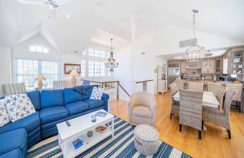 Stone Harbor Casa | Premier Stone Harbor Coastal Living - Heated Pool & Steps From Iconic Beaches