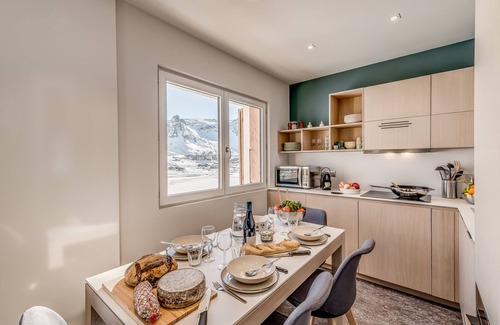 Tignes le Lac Apartamento | Apartamento premium T2 para 4 en Tignes con vista al lago, equipamiento incluido
