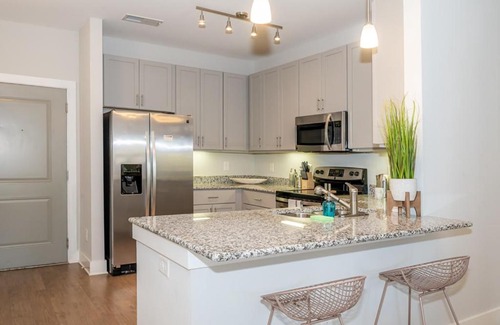 Morrisville Apartamento | Viagem Premium 2BR with Workspace, Balcony and Gym