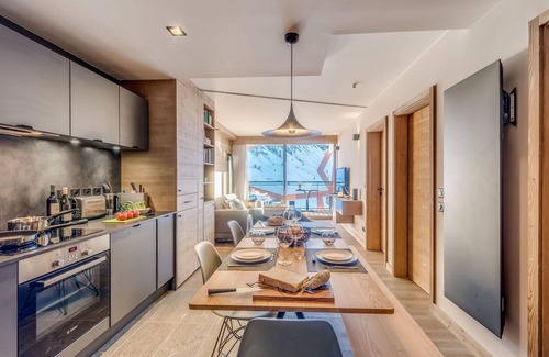 Tignes le Lac Apartamento | Apartamento Premium 4* 2 habitaciones + cabina, balcón, en el corazón de Tignes le Lac