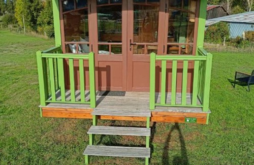 Cerans-Foulletourte Cabina | Cabaña-Habitación con desagüe-Premium-Vista al Jardín-Séjour roulotte