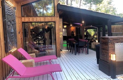 Vendays-Montalivet Chalet De Esquí | Chalet de lujo 5-7 personas en la zona naturista N ° 1 en Europa