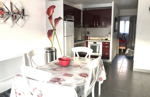 Cap d'Agde Apartamento | BONITA PLANTA BAJA JARDÍN CONTEMPORÁNEO MARRÓN