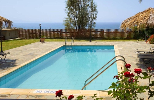 Pomos Villa | Pretty stone villa, wonderful veiws out to sea