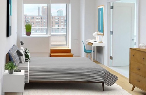Manhattan Valley Otro | Prime Location and Comfort: Columbus Square 2BR Condo w City Skyline View