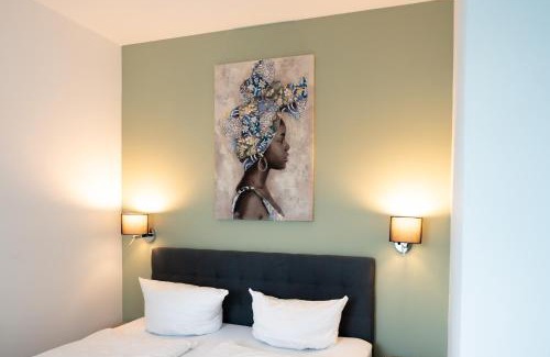 Innenstadt Apartamento | Prime Park Apartment Aschaffenburg mit Terrasse