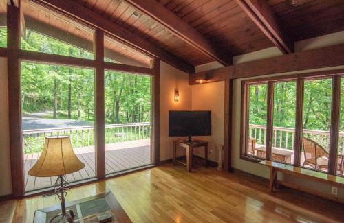 Grassy Creek Casa | Private and Modern Blue Ridge Mountain Chalet- Sleeps 6 Dogs Welcome