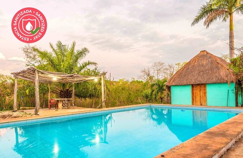 Homun Cabina | Private bath cabin + Cenotes, temazcal & zip line