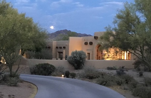 North Scottsdale Casa | Private Contemporary Adobe on 5 Acres, Beautiful Mountain Views, Salt Water Pool