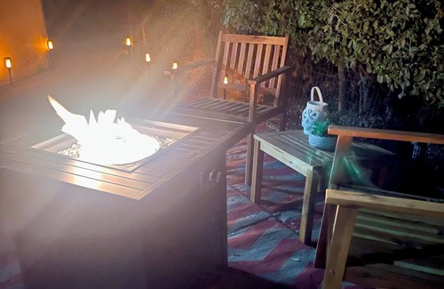 Camarillo Casa | Private, Cute Retro Trailer: Rural setting, walk to town Camarillo. Fire-pit+BBQ