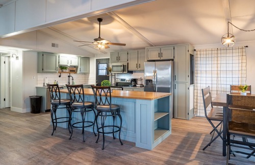 Camdenton Casa | Private Island Retreat with 500' Level Lakefront & 3 Houses with Private Docks!!