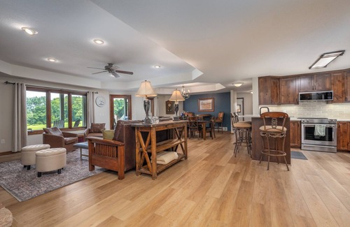 Amery Casa | Private Lower Level Rental on Bear Trap Lake 4 Beds 2 Baths on 6 Acres