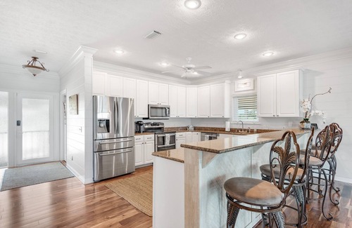 Panama City Beach Casa | Private Luxury Ocean Front 4BR/4BA Home PCB - Walk to Pier Park - Pet Friendly!