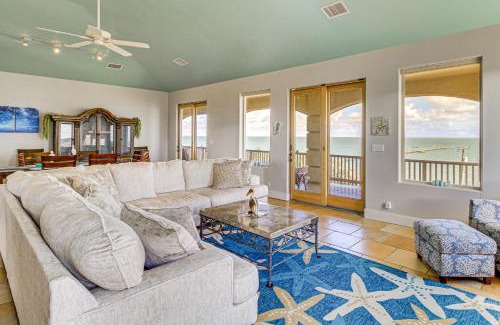 Rockport Villa | Private Pier Waterfront Fulton Villa!