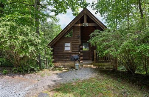 Sevierville Casa | Private Studio Log Cabin! Mountain View, Hot Tub, Fireplace, Honeymoon!